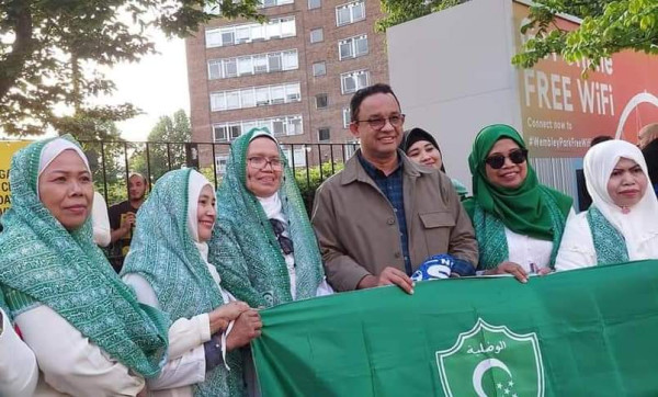 Anies Bertemu Anissaa Rebana dan Muslimat Al Washliyah di London