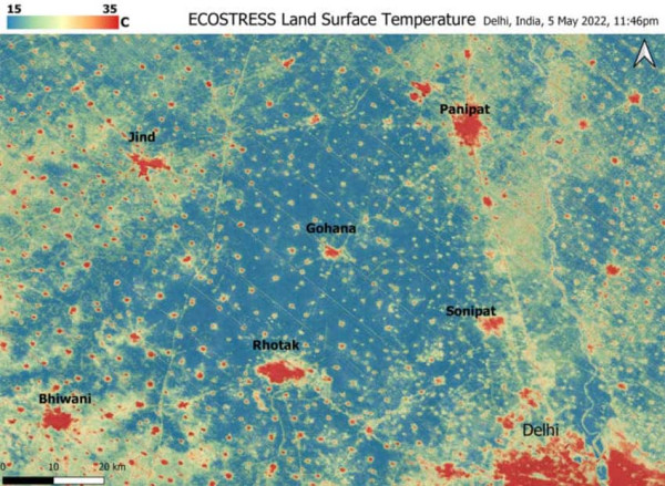 Citra Satelit Rekam Wilayah India yang Membara Akibat Gelombang Panas Ekstrem