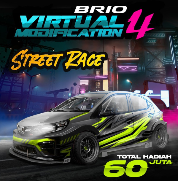 Ajang Modifikasi Digital Honda Brio V-Mod #4 Mengusung Tema Street Race