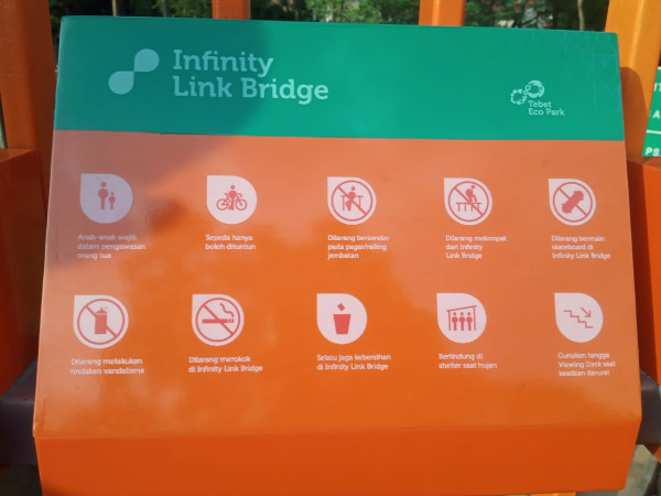 Infinity Link Bridge, Zona Favorit Pengunjung Tebet Eco Park