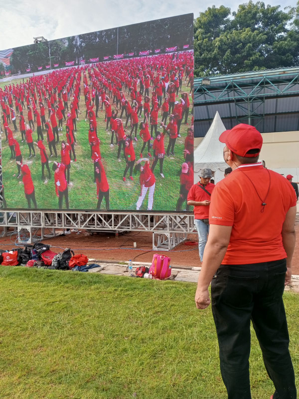 Senam Sicita PDIP Pecahkan MURI, DPD Jakarta Hadirkan 3.000 Kader