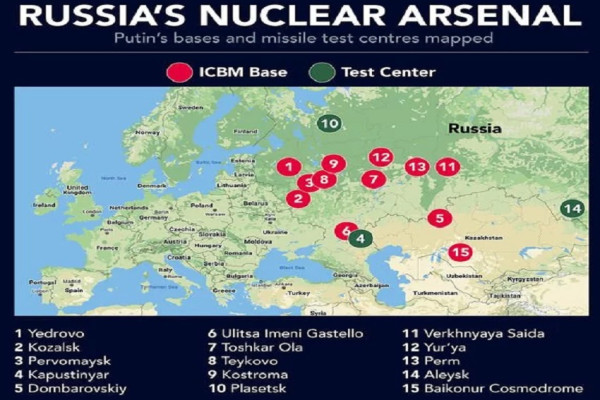 100 Bom Nuklir AS Disebar di Eropa, Sedangkan Milik Rusia Tetap di Tempat