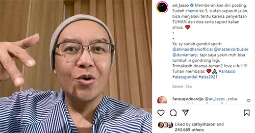 Ari Lasso Kembali Bermusik usai Sembuh dari Kanker Limfoma, Ini 6 Fakta di Balik Comeback sang Solois