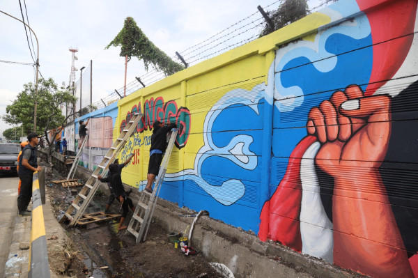 Jakarta Hajatan, 495 Gambar Mural Ikonik Percantik Jakut
