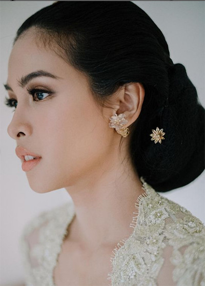 Maudy Ayunda Cantik dengan Makeup Soft di Hari Pernikahan, Ini Fakta Menarik di Belakangnya