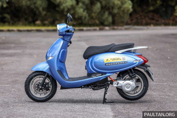 Skutik Listrik Buatan Malaysia Ini Mirip Vespa, Dijual Rp43 Juta