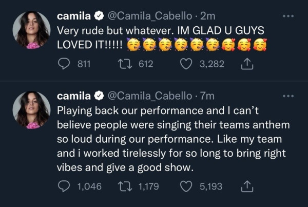 Camila Cabello Ngamuk Dicuekin Pendukung Liverpool dan Real Madrid di Final Liga Champions