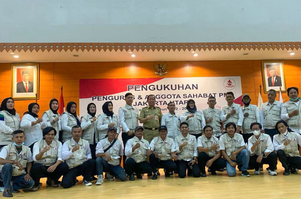 Sahabat PMI Jakut Dikukuhkan, Pertama di Jakarta