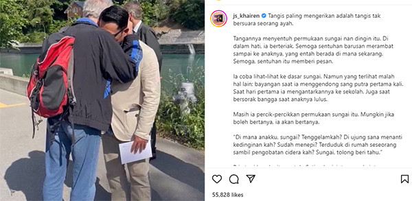 Tulisan Gambaran Hati Ridwan Kamil Mencari Eril Bikin Netizen Nangis: di Mana Anakku Sungai, Tenggelamkah?