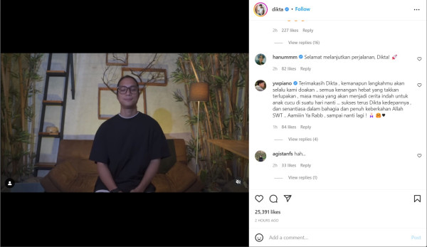Dikta Hengkang, Yovie Widianto Tulis Pesan Menyentuh
