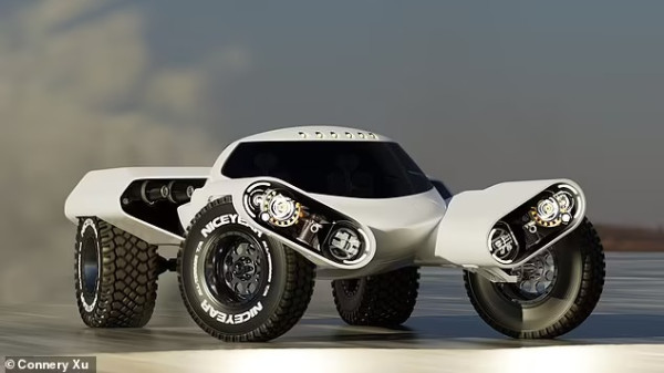 Huntress, Mobil Konsep Offroad Unik dengan Ban dan Body yang Bisa Terlipat