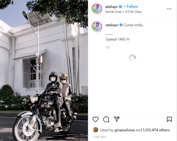 Rindu Eril, Atalia Praratya Unggah Momen Touring Bersama sang Putra