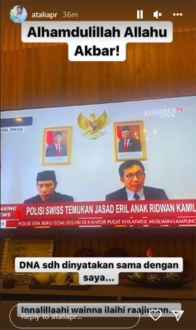 Jasad Eril Ditemukan, Atalia sang Ibunda: Alhamdulillah Allahu Akbar!