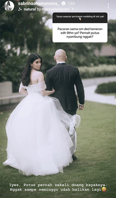 Deddy Corbuzier dan Sabrina Chairunnisa Ternyata Sempat Putus Hubungan hingga Nikah Tertunda Gara-Gara Ini