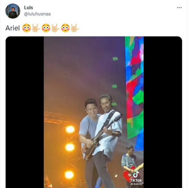 Aksi Fingering Ariel Noah di Panggung Viral, Warganet: Ini Rahasia Idaman Banyak Cewek
