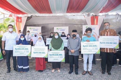 Lagi, Wapres Serahkan Santunan dan Beasiswa BPJS Ketenagakerjaan Senilai 2,8 Miliar di Pangkalpinang