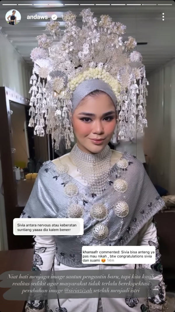 Sivia Azizah Resmi Menikah, Intip Potret Cantiknya dalam Balutan Busana Minang