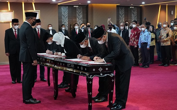 Wamenkumham Lantik Komisioner Lembaga Manajemen Kolektif Nasional Periode 2022-2025