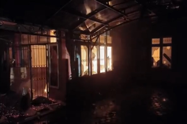 3 Jam Kantor Kominfo Empat Lawang Ludes Dilalap Api
