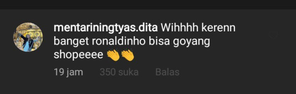 Ronaldinho Joget Shopee COD, Netizen: Keren Abis!