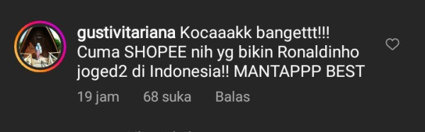 Ronaldinho Joget Shopee COD, Netizen: Keren Abis!