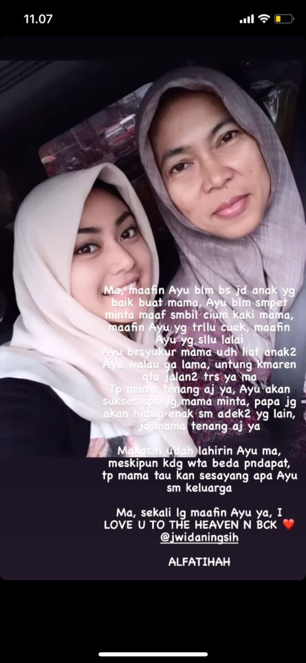 Ayu Anjani Ungkap Penyesalan Mendalam usai Ibu dan Adik Jadi Korban Kapal Tenggelam di Labuan Bajo