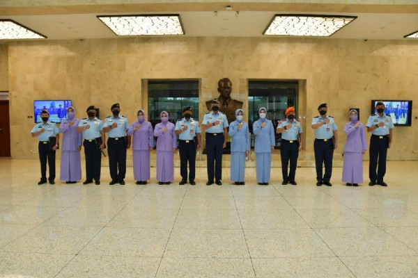 10 Pati TNI AU Naik Pangkat, Dankopasgat Marsda Taspin Hasan Resmi Bintang 2