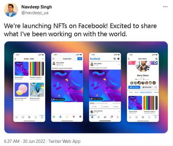 Facebook Siap Luncurkan NFT, Ini Mata Uang Crypto yang Dipakai