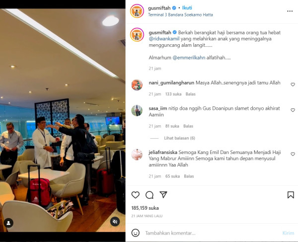 Naik Haji, Gus Miftah dan Ridwan Kamil Tawaf Bareng hingga Janji Makan Sate