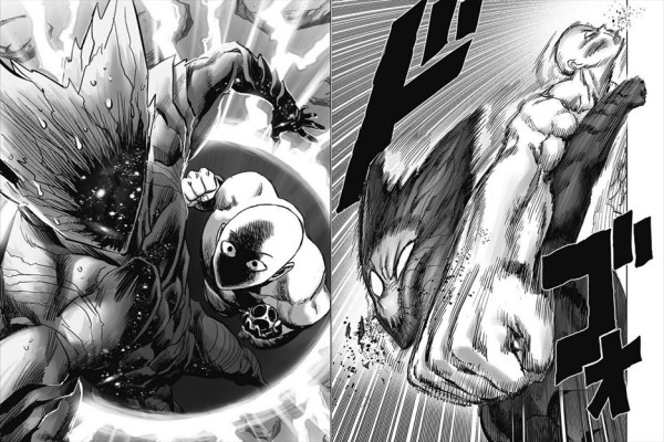 One Punch Man 167 Pamerkan Kekuatan Asli Saitama, Bulan Hancur