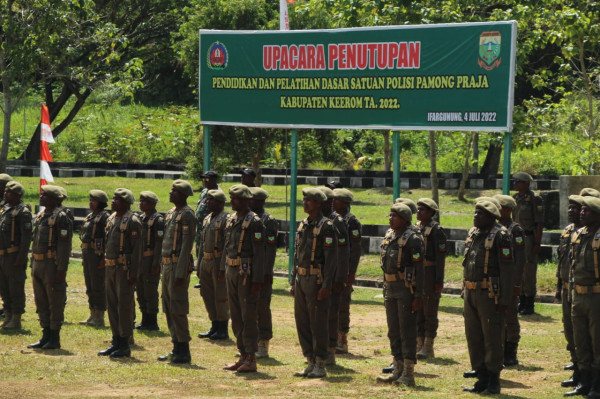 Penutupan Diksar, Satpol-PP Keerom Telah Tunjukkan Perubahan