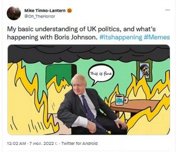 Meme Banjiri Media Sosial setelah Boris Johnson Mundur