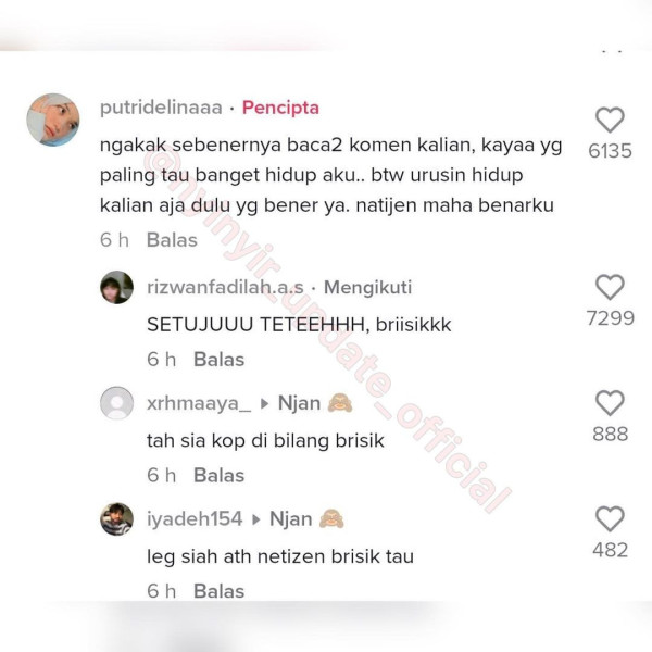 Putri Delina Beri Jawaban Menohok usai Disebut Jadi Penyebab Perceraian Sule dan Nathalie Holscher