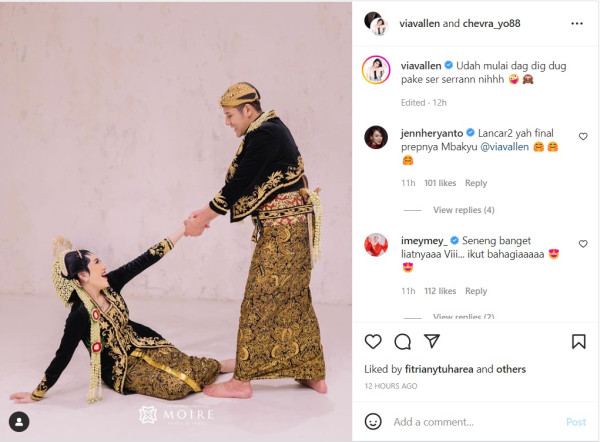 Jelang Menikah, Via Vallen Bagikan Foto Prewedding Adat Jawa