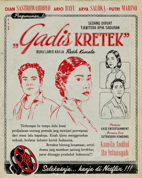 Daftar Pemain dan Deskripsi Karakter Serial Gadis Kretek