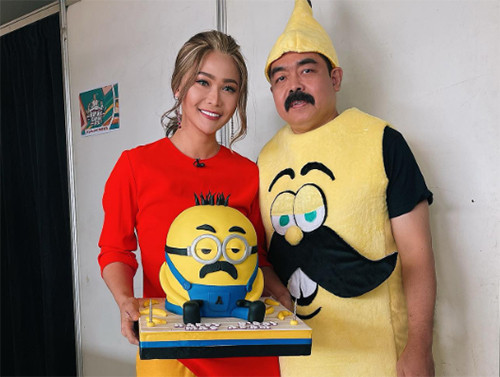 Mas Adam Suami Inul Daratista Ulang Tahun, Cosplay Minion Berkumisnya Curi Perhatian