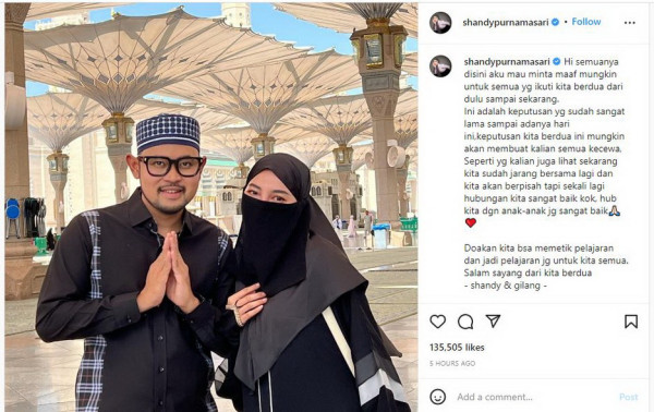 Shandy Purnamasari Akan Berpisah dengan Juragan 99, Begini Reaksi Warganet