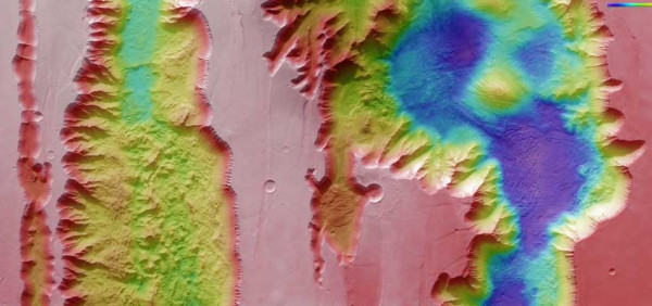 20 Kali Lebih Lebar dari Grand Canyon, Penampakan Ngarai Valles Marineris di Mars Begitu Mengesankan