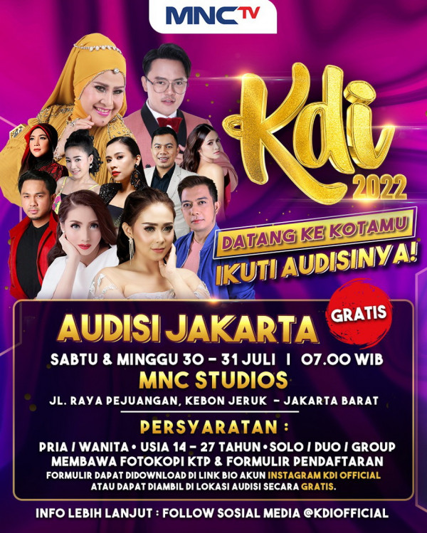 Jakarta Menjadi Kota Terakhir Big Audition KDI 2022, Persiapkan Dirimu!