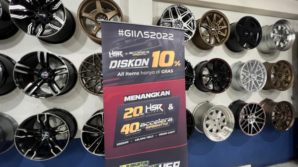 Ramaikan GIIAS 2022, Velg Keren HSR Wheel Tebar Diskon dan Promo Menarik