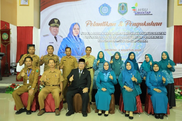 Pelantikan Kepala Desa dan Ketua TP PKK di Lingkungan Pemerintah Daerah Kabupaten Hulu Sungai Utara