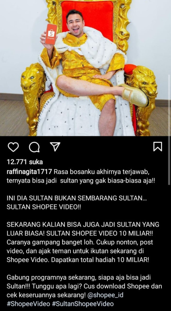 Kejutkan Netizen, Raffi Ahmad Ungkap Cara Jadi Sultan dari Segala Sultan