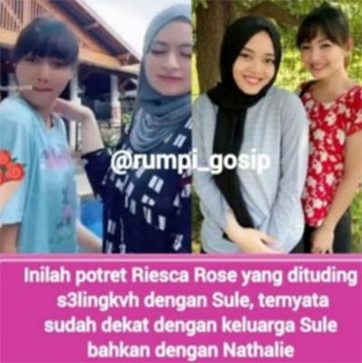 Riesca Rose yang Dituding Selingkuhan Sule Sempat Bikin Konten Bareng Nathalie Holscher