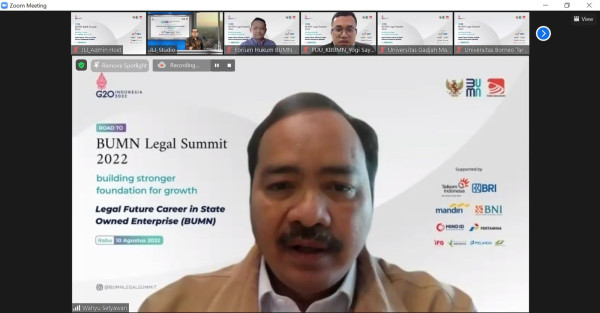 540 Mahasiswa Hukum se-Indonesia Ikuti Webinar Road to BUMN Legal Summit 2022