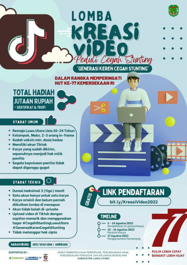 Yuk Ikut Lomba Video Cegah Stunting Luwu Utara, Berhadiah Jutaan Rupiah