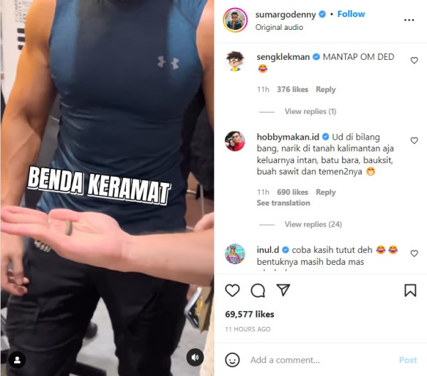 Denny Sumargo Jual Benda Keramat yang Ditemukan Gus Samsudin di Rumahnya Rp2 Miliar