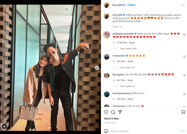Ngopi Bareng, Henry Lau Minta Prilly Latuconsina Jadi Jodohnya