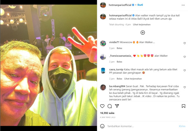 Potret Alan Walker dan Hotman Paris Asyik Party di Bali, Seru Banget