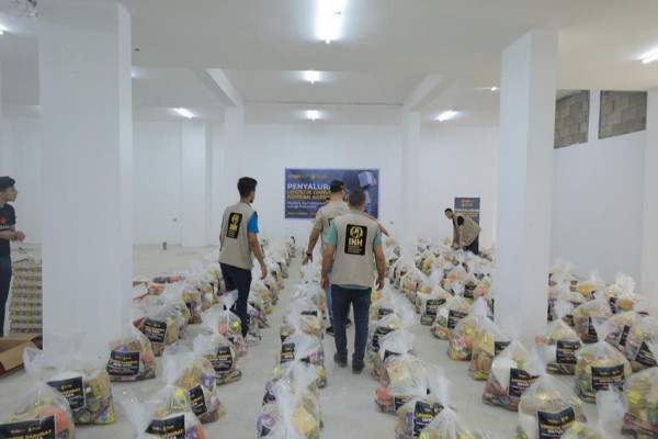 INH Salurkan Ratusan Paket Logistik Darurat untuk Korban Agresi Israel di Gaza