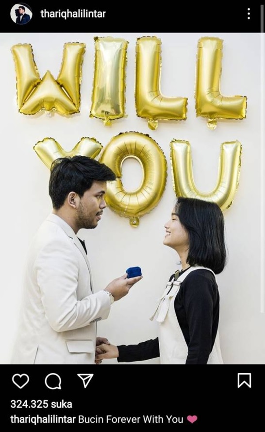 Netizen Geger, Thariq Kasih Cincin ke Fuji